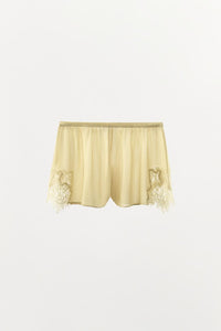 SHORT EN GEORGETTE ET DENTELLE