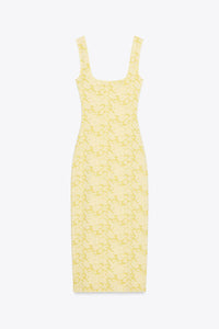 ROBE DECOLLETÉ CARRÉ STRETCH