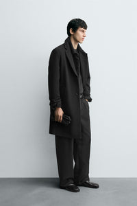 MANTEAU REGULAR FIT AVEC LAINE