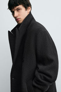 MANTEAU LAINE TEXTURE BOUCLÉ