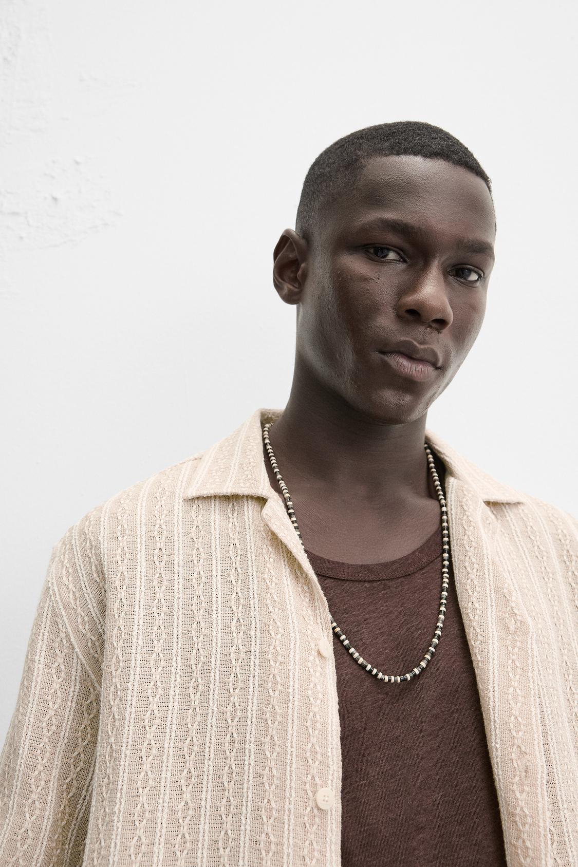 CHEMISE JACQUARD GÉOMÉTRIQUE