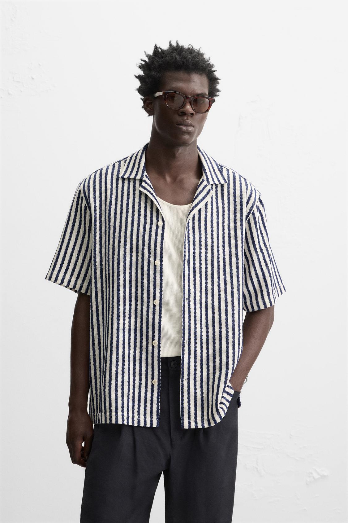 CHEMISE JACQUARD GÉOMÉTRIQUE