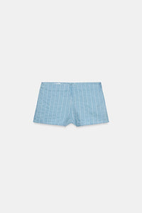 SHORT MINI À RAYURES