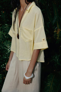 CHEMISE COURTE EN LIN