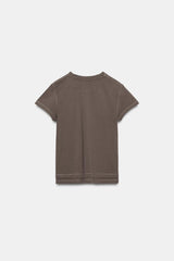T-SHIRT À MANCHES COURTES EFFET DOUBLE