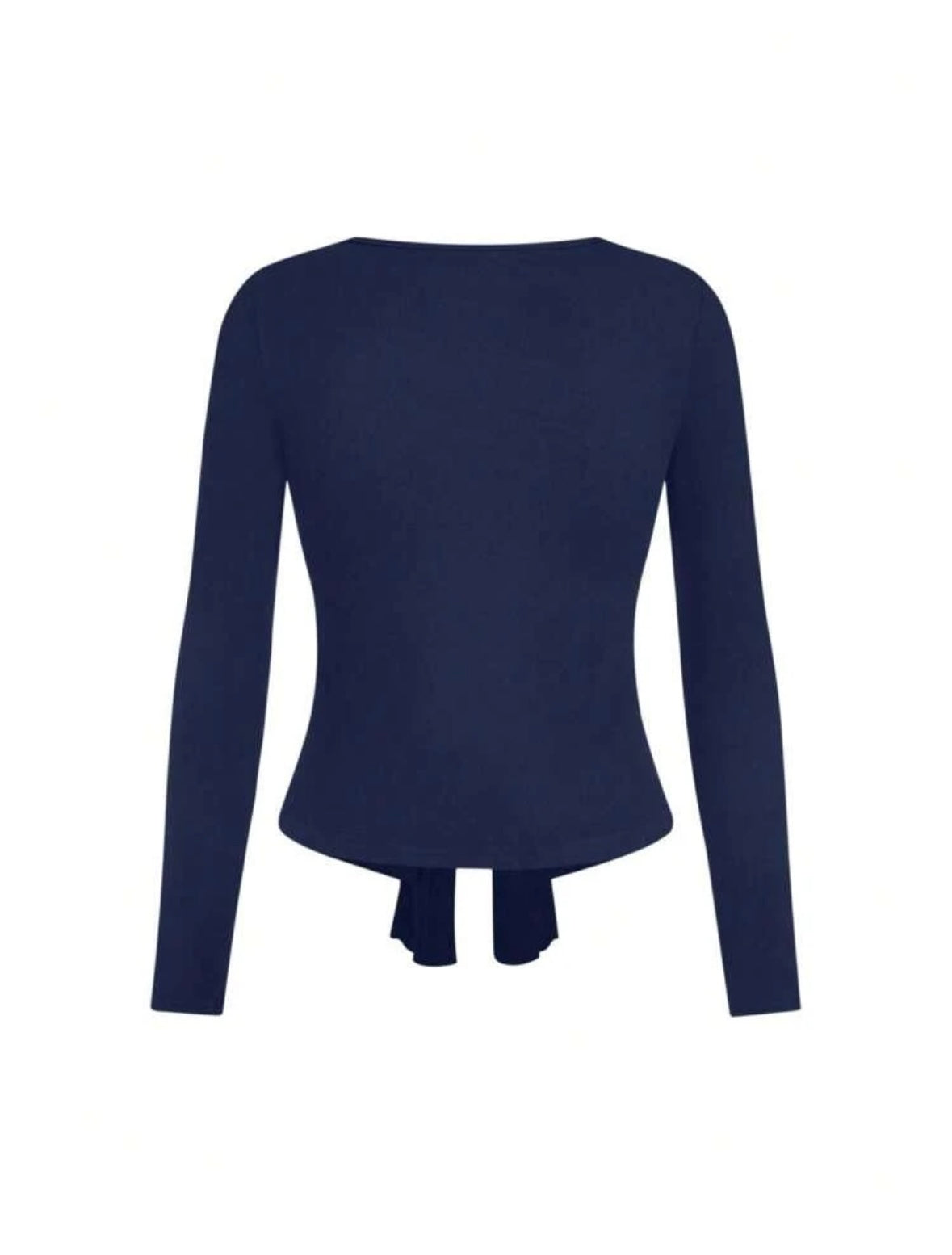 T-shirt Casual à Manches longues- Bleu marine