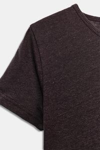 T-SHIRT MANCHES COURTES AVEC LIN