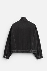 Veste en jean coupe carrée