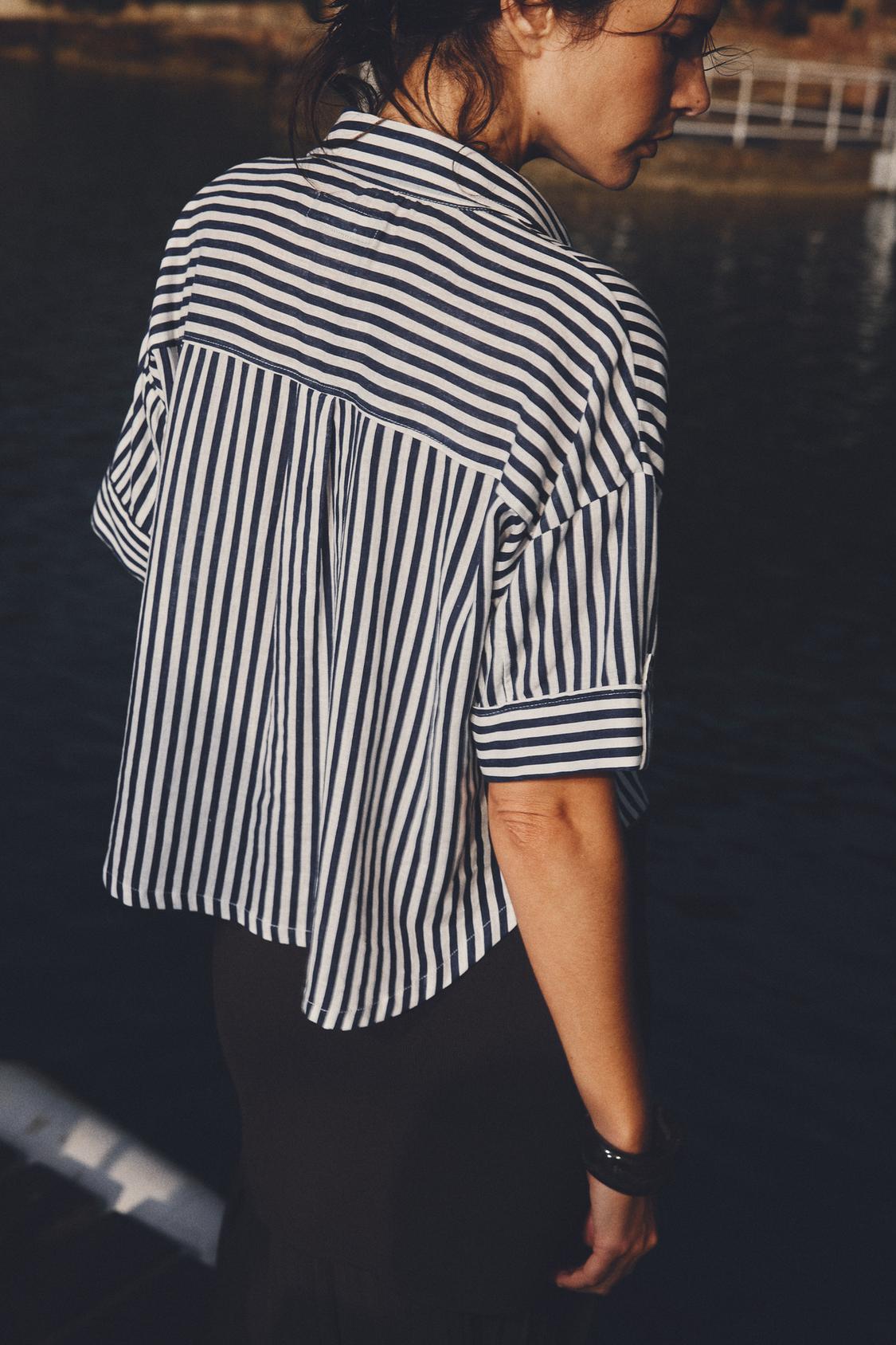 CHEMISE COURTE EN LIN