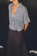 CHEMISE COURTE EN LIN