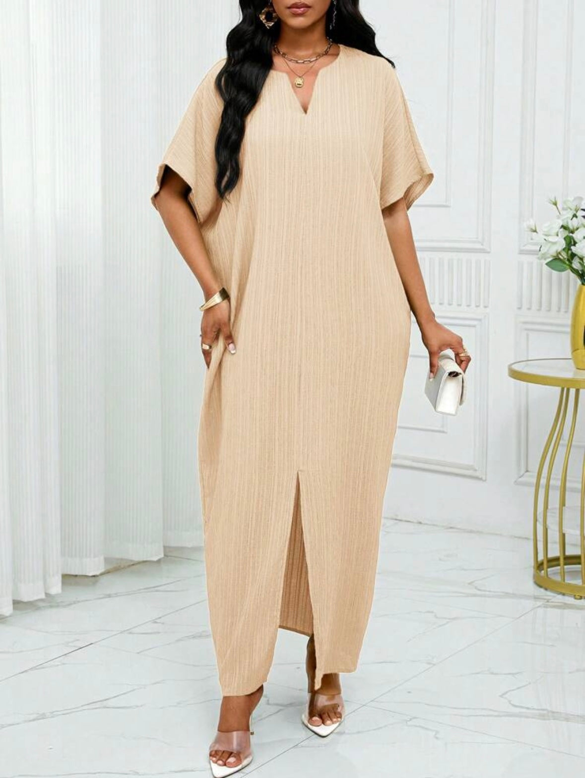 Robe caftan - Beige
