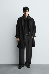 MANTEAU REGULAR FIT AVEC LAINE