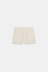 SHORT BRODÉ AVEC LIN ZW COLLECTION