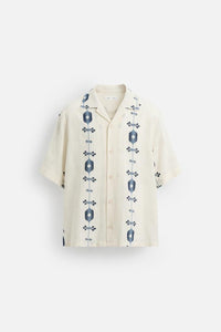 CHEMISE JACQUARD CONTRASTE