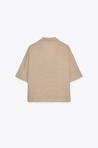CHEMISE FLUIDE MANCHES COURTES