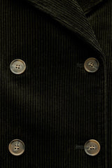 Veste en velours côtelé à boutonnage croisé zw collection