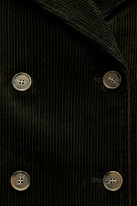 Veste en velours côtelé à boutonnage croisé zw collection