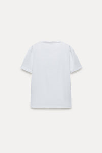 T-shirt coton basique - Blanc