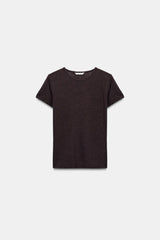 T-SHIRT MANCHES COURTES AVEC LIN