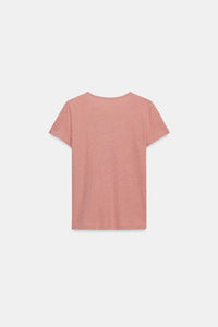 T-SHIRT MANCHES COURTES AVEC LIN