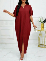 Robe caftan - Rouge foncé