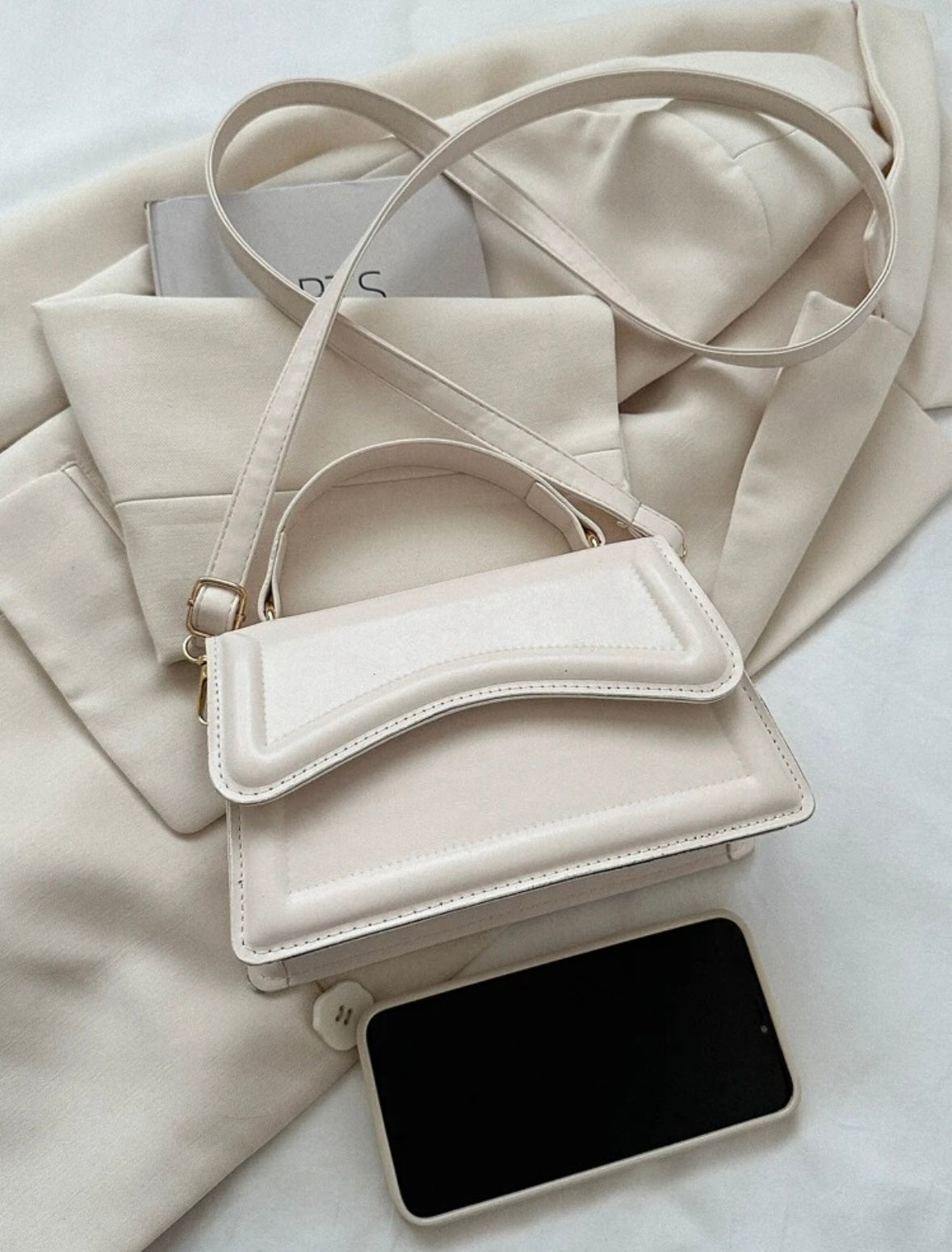 Mini sac carré léger - Beige