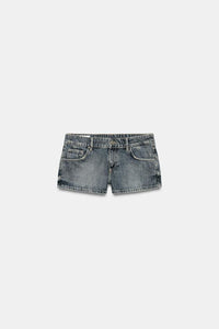 MINI SHORT EN JEAN TRF À CLOUS