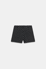 SHORT TAILLE HAUTE À POIS