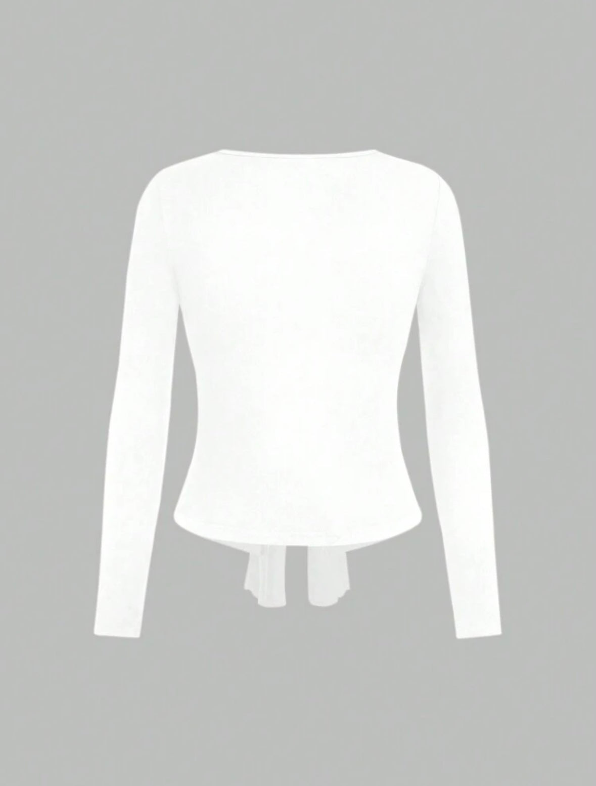 T-shirt Casual à Manches longues - Blanc