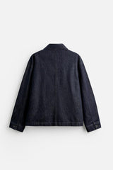 Veste en jean coupe carrée