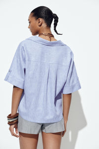 CHEMISE COURTE EN LIN