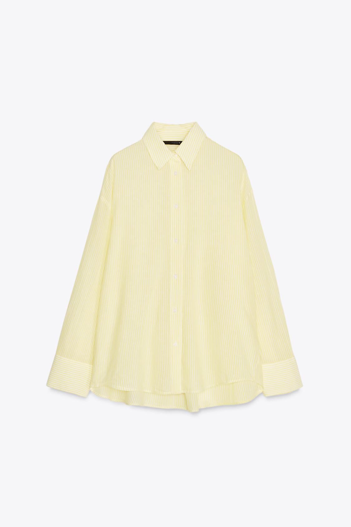 CHEMISE OVERSIZE GAZE RAYURES