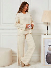 Ensemble pull 2 pièces Top manches longues - Beige