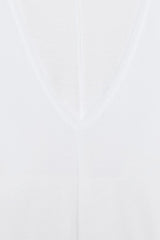 T-SHIRT EN COTON COL EN V