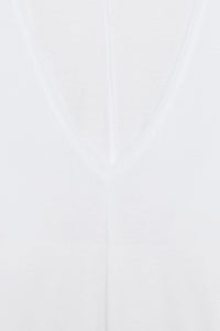 T-SHIRT EN COTON COL EN V
