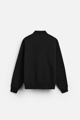 Sweat a zip sur le col - Noir