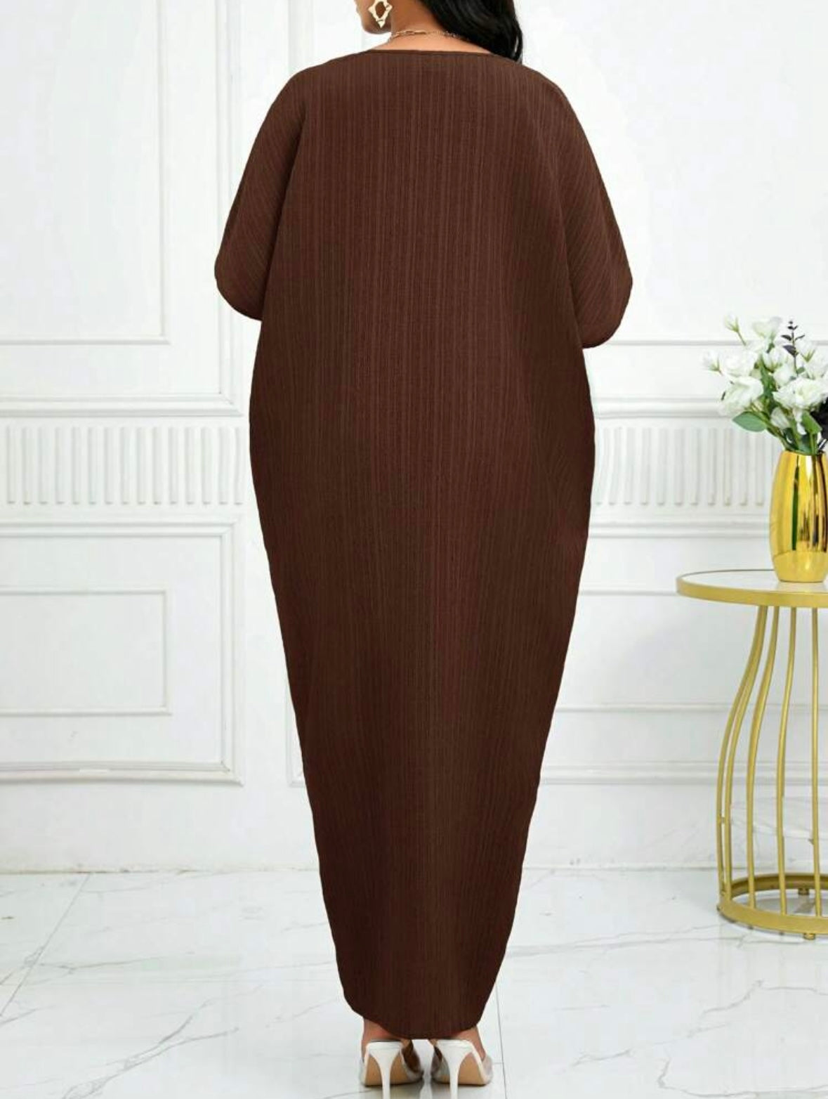 Robe caftan - Marron