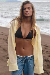 CHEMISE OVERSIZE GAZE RAYURES