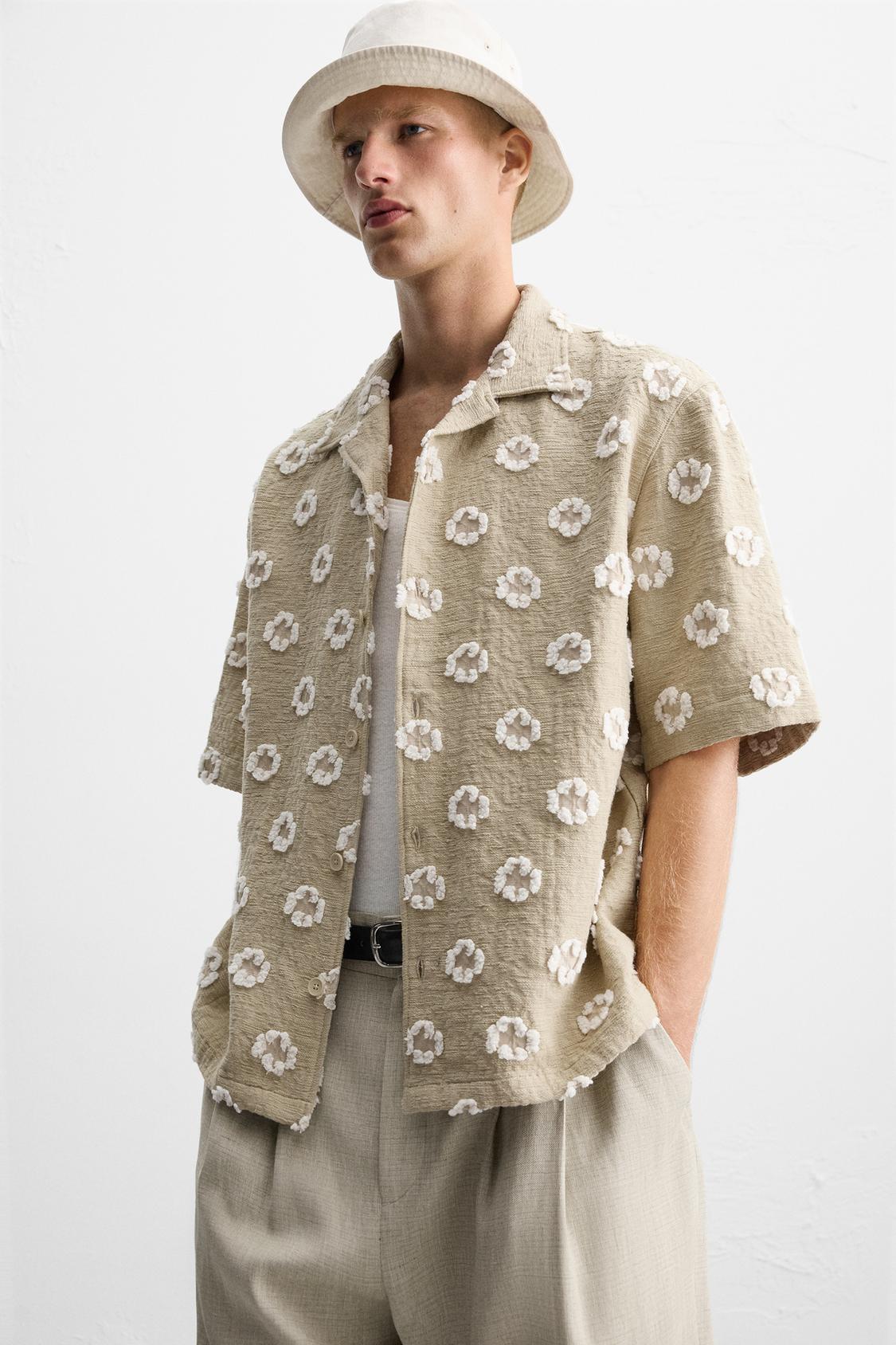 CHEMISE JACQUARD TEXTURÉ