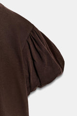 T-SHIRT COURT À MANCHES AMPLES