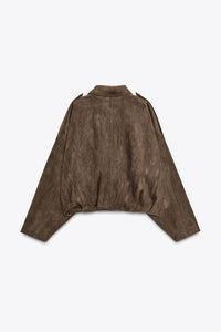 VESTE BOMBER EFFET DAIM