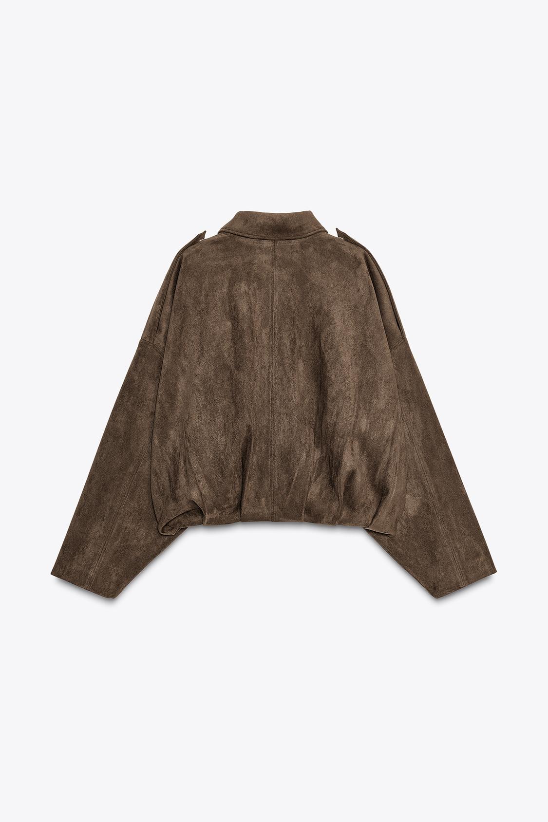 VESTE BOMBER EFFET DAIM