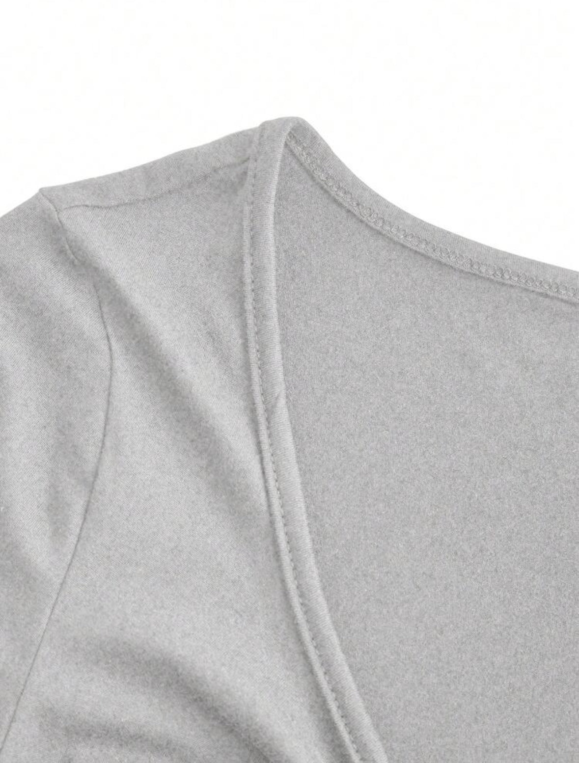 T-shirt Casual à Manches longues - Gris