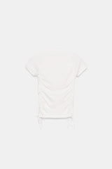 T-SHIRT FRONCÉ RÉGLABLE
