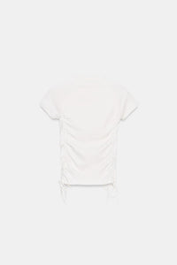 T-SHIRT FRONCÉ RÉGLABLE