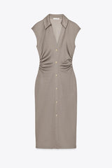 ROBE CHEMISE PIQUÉE