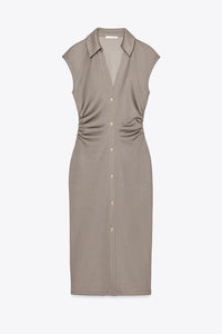 ROBE CHEMISE PIQUÉE