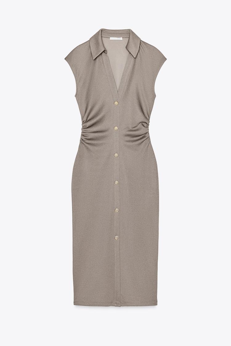 ROBE CHEMISE PIQUÉE
