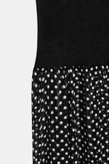 ROBE LONGUE BIMATIÈRE À POIS
