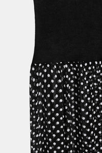 ROBE LONGUE BIMATIÈRE À POIS